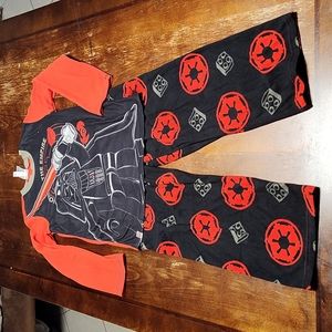 Used boys lego star wars pajamas size 10/12
